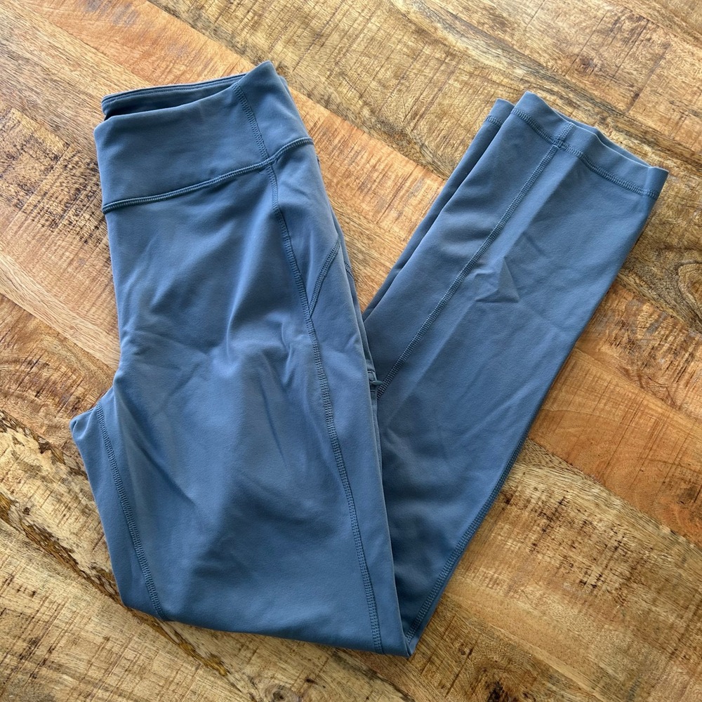 Duluth Trading Co Noga Classic Leggings Blue Gray XS x 29 Style 15770